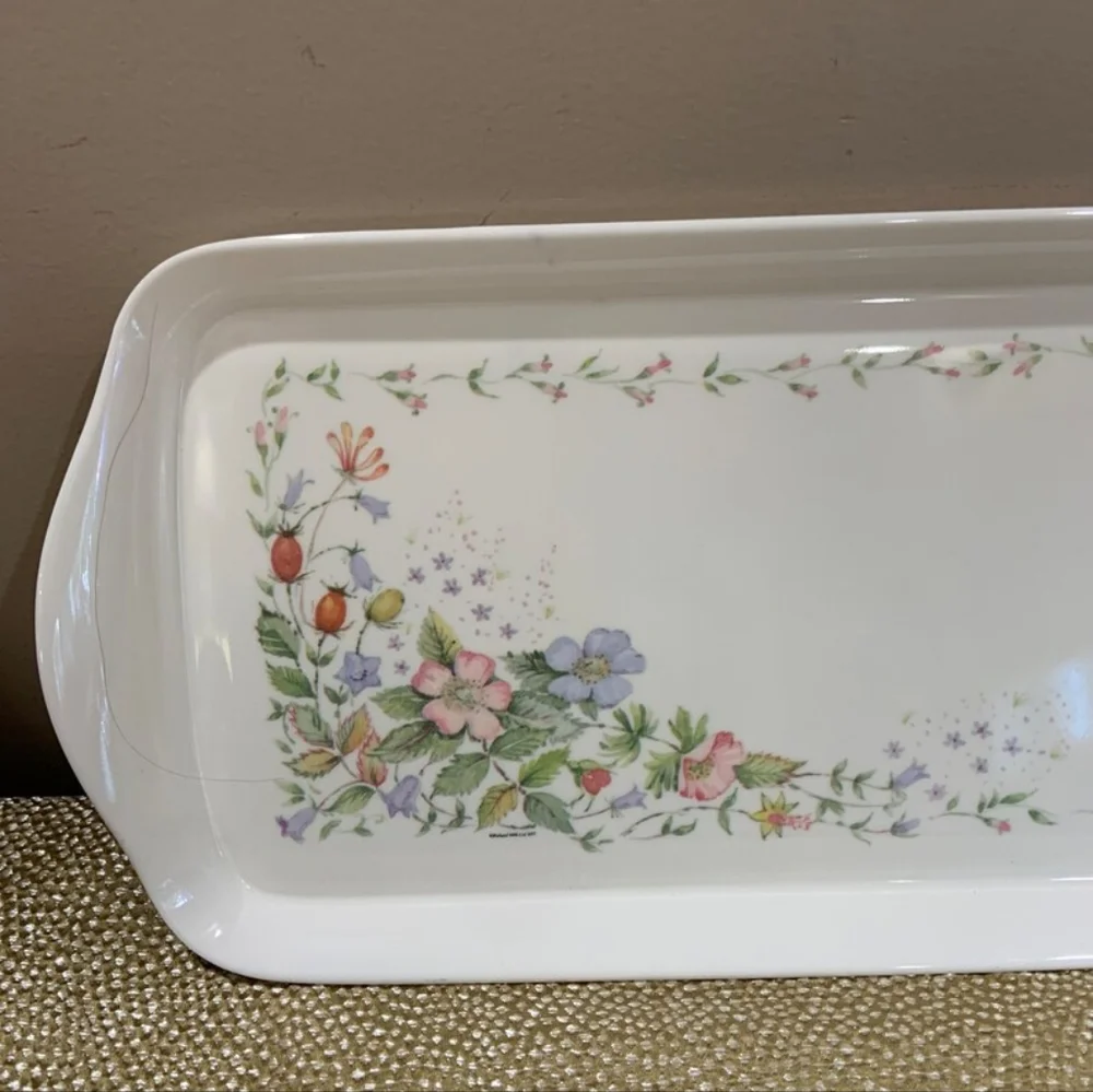 Vintage Melamine Floral Tray